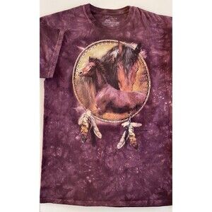 Medium 2009 The Mountain Wild Horses Tie Dye T-Shirt